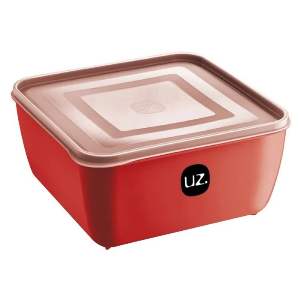 POTE UZ 2,5 L QUADRADO VERMELHO 295-VM