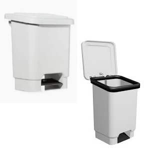 LIXEIRA  15 L C/PEDAL BRANCA CAIXAPLAST 