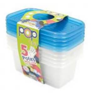 POTE PLASUTIL POP 150ML RETANG.C/05 5985