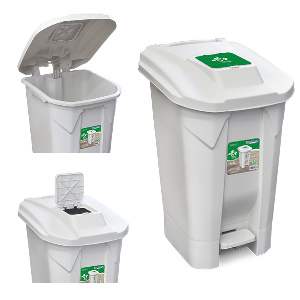 LIXEIRA 120 L ARQPLAST BR CLIC PED RODA 
