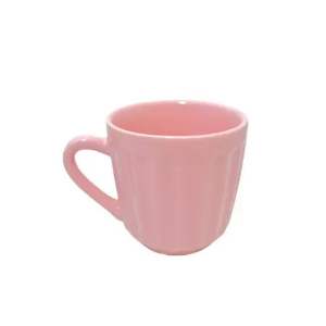 CANECA 150ML POR HORAC CANELADA ROSA