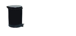 LIXEIRA  15 L VIEL PEDAL PRETA 3586