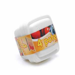 POTE RAINHA C/4 350ML QUAD COLOR 8381