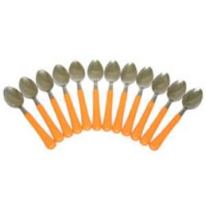 COLHER BACKER 12 PC S/MESA LARANJA224350